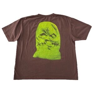 Travis Scott T Shirt XL Brown JackBoys‎ 2 A2 Tee Double Sided NEW *hole
